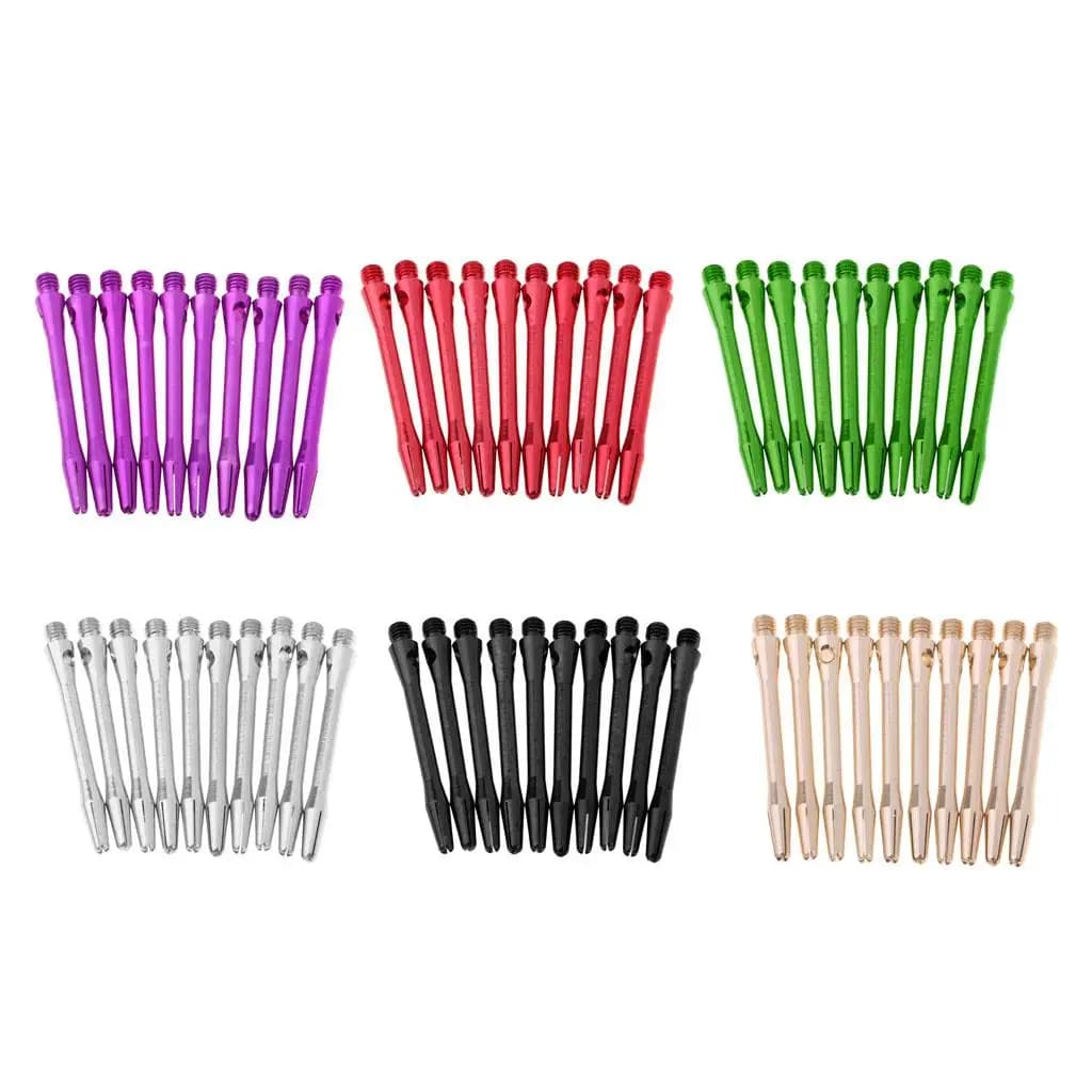 Aste per Freccette 10 Pezzi in Lega di Alluminio per Freccette Professionali con Punta in Plastica 20 Gr e Set di Freccette