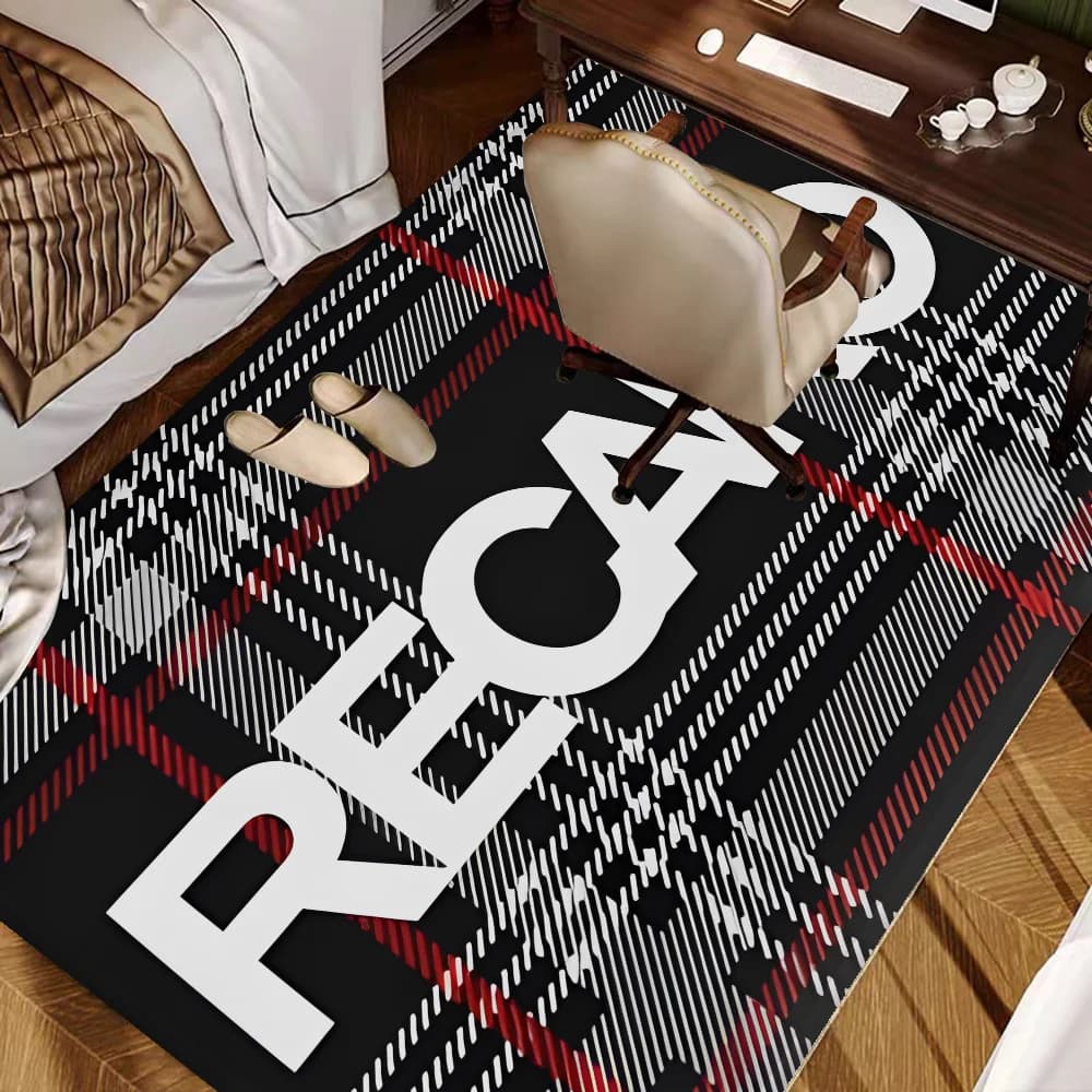 Recaros Logo Tappetino per porta anteriore antiscivolo Assorbe acqua Cuscino a striscia lunga Tappetino per camera da letto Tappetini da comodino