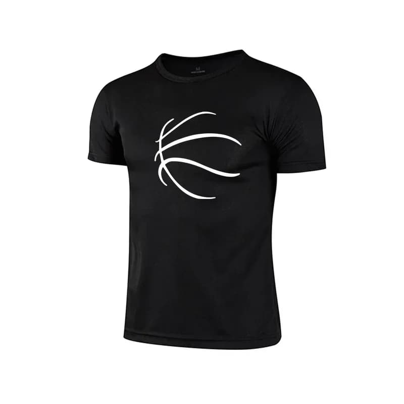 T-shirts for Men, Spring Summer, Casual Sporty, Short Sleeves for Running, Gym, Fitness, Basketball Knit