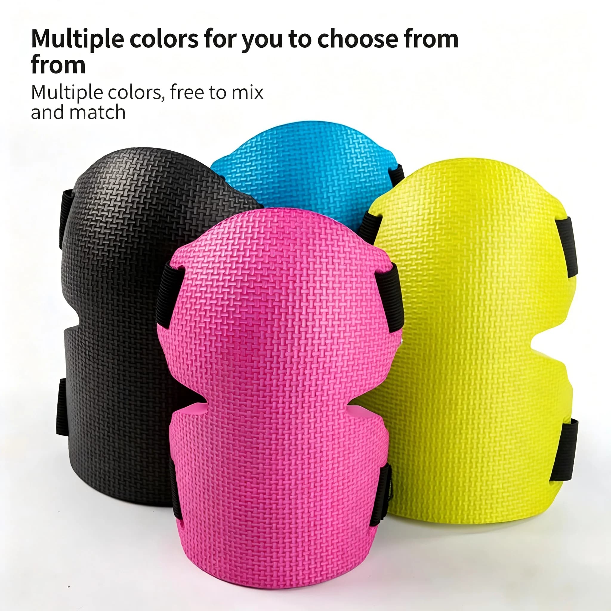 2025 Men's extra thick foam gardener for women, durable knee guards with adjustable straps for roofing on floor