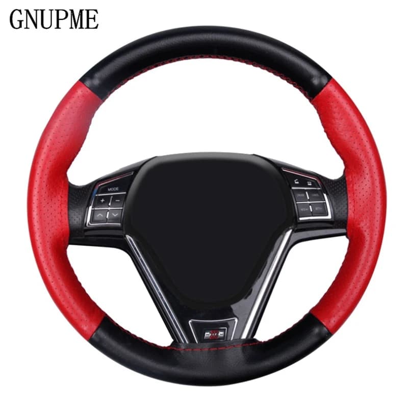 Car braid cover in real cow leather with needle thread Car-Styling 38CM interior accessory for DIY car