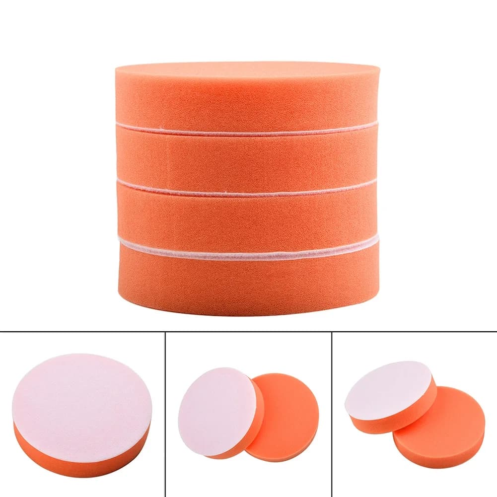 4 pz 125mm 5 pollici Auto Lucidatura Tampone di Lucidatura Spugna Piatta Lucidatore Buffer Pad Auto Lucidatore Bellezza Ceretta Tampone di Lucidatura Strumenti