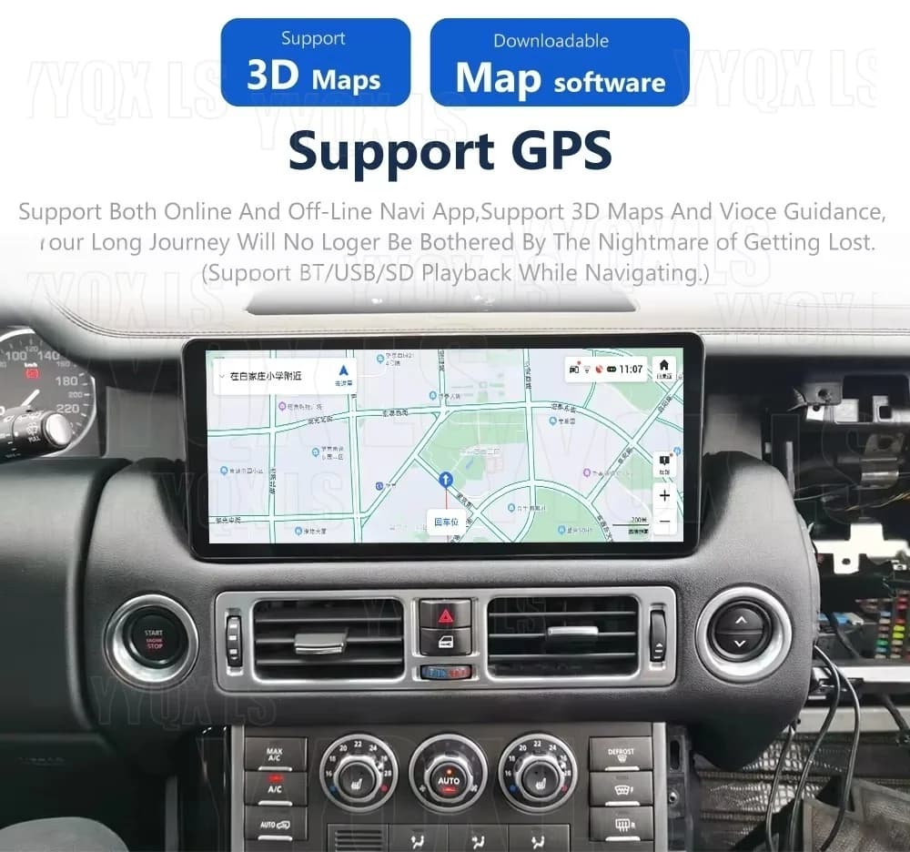 Per Land Rover Range Rover V8 L322 2005-2012: Autoradio Multimediale con Carplay, GPS, Android Auto e Lettore Stereo