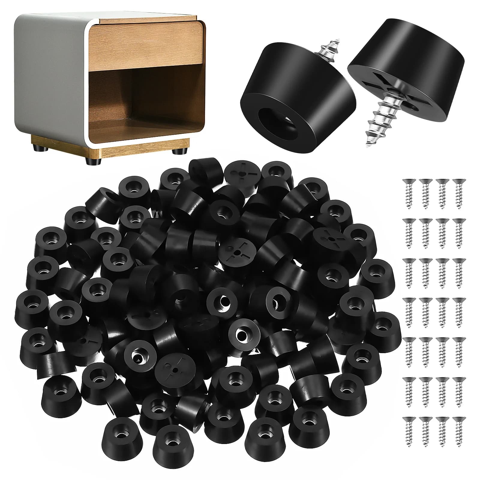 120 set piedini per tagliere piedini in gomma paraurti in gomma impugnature per mobili piedini per apparecchi piedini in gomma PVC