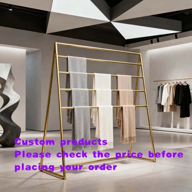custom.Custom wire ribbon display stand Flower shop floor-standing ribbon storage rack Scarf display stand High-quality scarf di