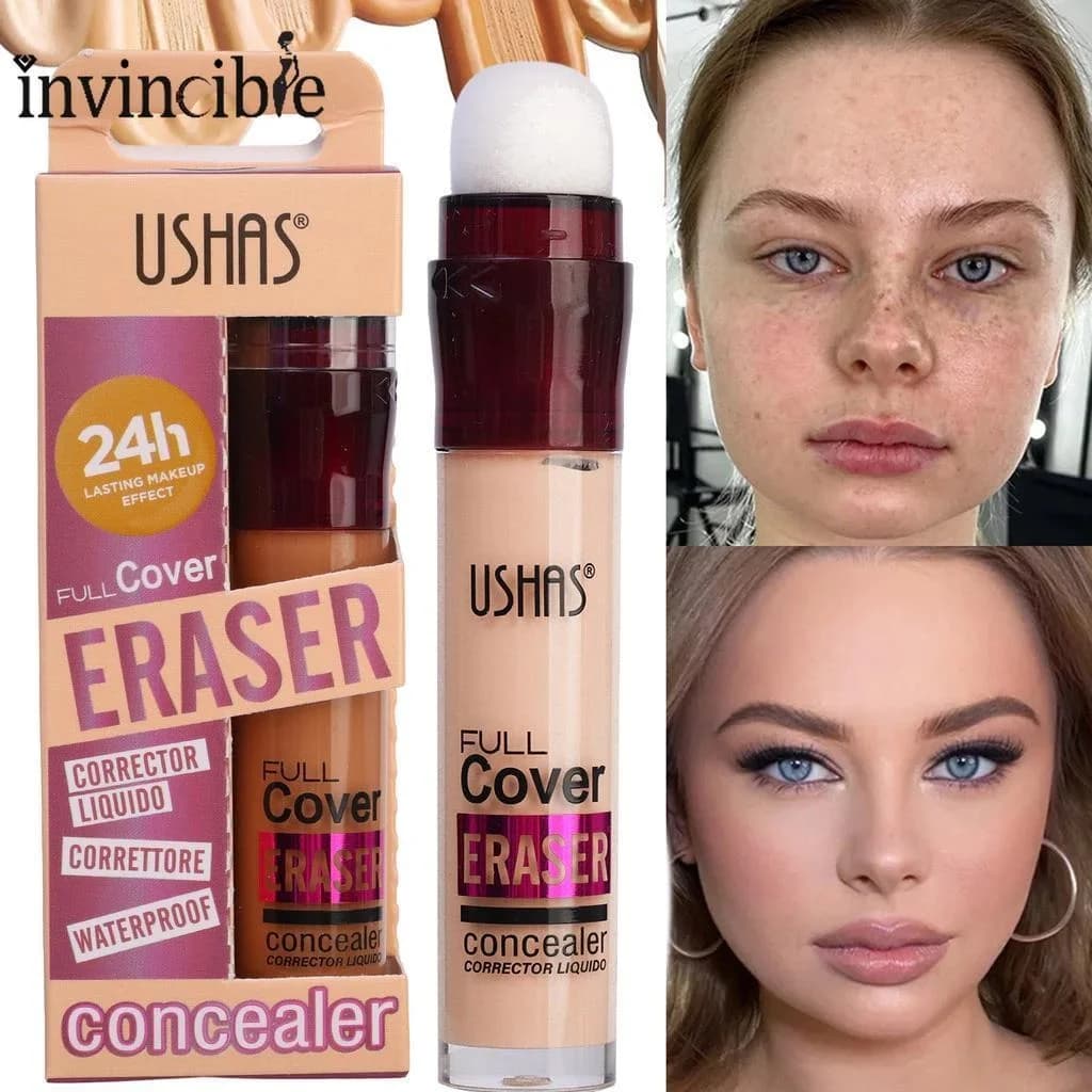 12-color Sponge Head Foundation, Makeup-holding Concealer, Long-lasting Makeup-free and Waterproof Concealer Face