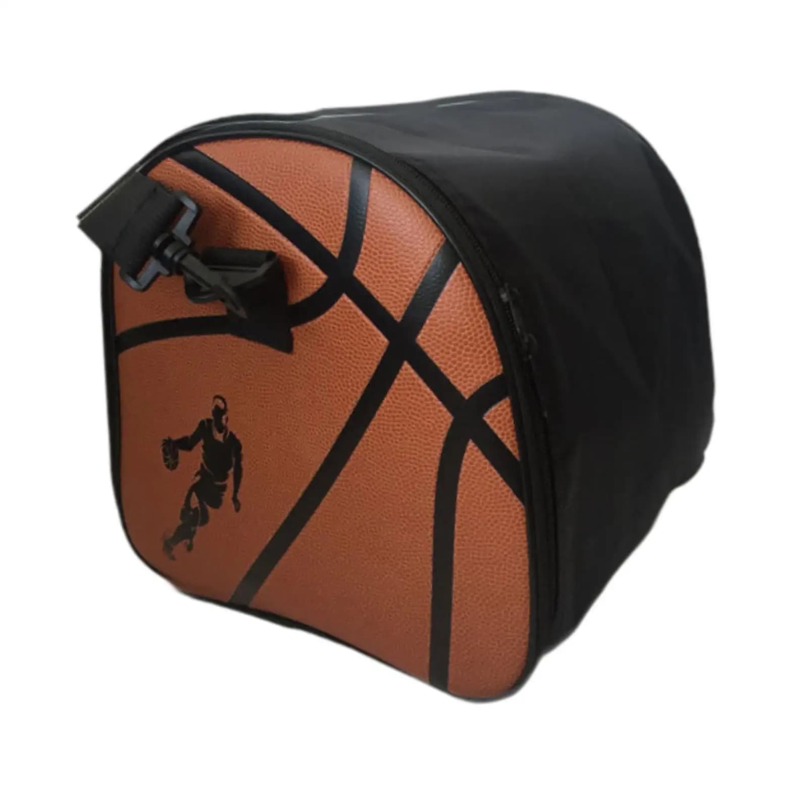 Borsa a tracolla da basket Organizzatore Borsa da pallavolo a tracolla da trasporto in pelle PU Chiusura con cerniera Borsa da calcio alla moda