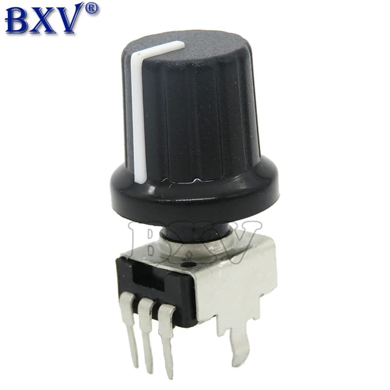 5 paia = 10 pezzi RV09 resistenza regolabile verticale potenziometro con guarnizione a 3 pin 1K ~ 500K Ohm per Arduino con manopola tappo giallo