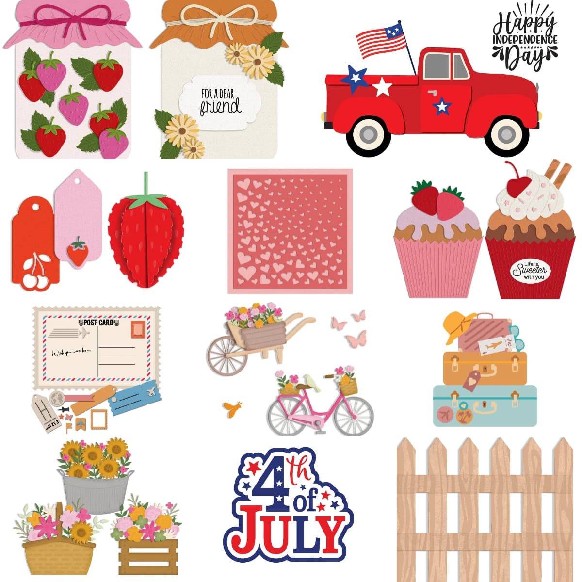 Stars & Stripes Metal Cutting Dies Scrapbook Diary Decoration Stencil Embossing Template DIY Greeting Card Handmade 2026 New