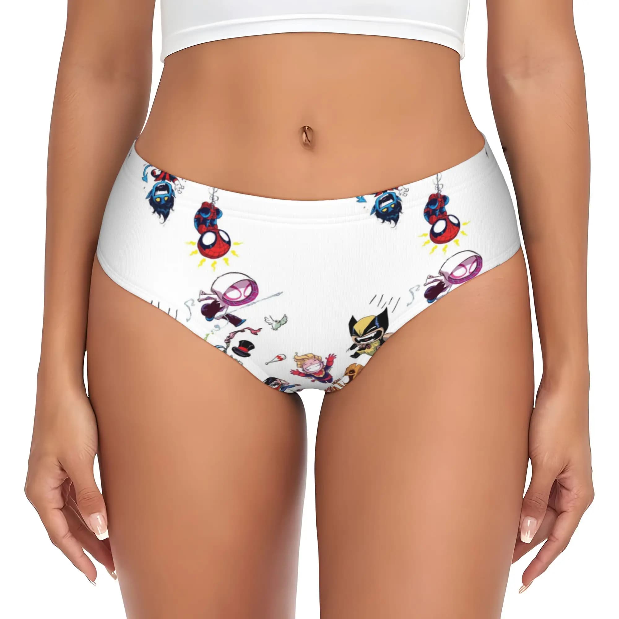 Slip da donna personalizzati A-Avengers Comic, traspiranti ed elasticizzati