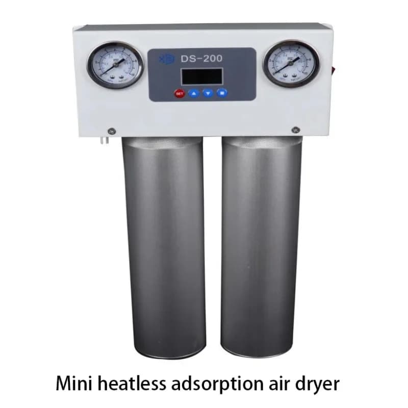 Integrated Compact Heatless Adsorption Dryer 200LPM Desiccant Compressed Air Dehumidifying Machine