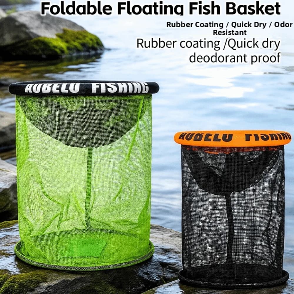 Foldable Design Fishing Bait Trap Mesh Netting Round Shape Live Shrimp Cage Lightweight Frame Shrimp Trap Net Stream Fishing