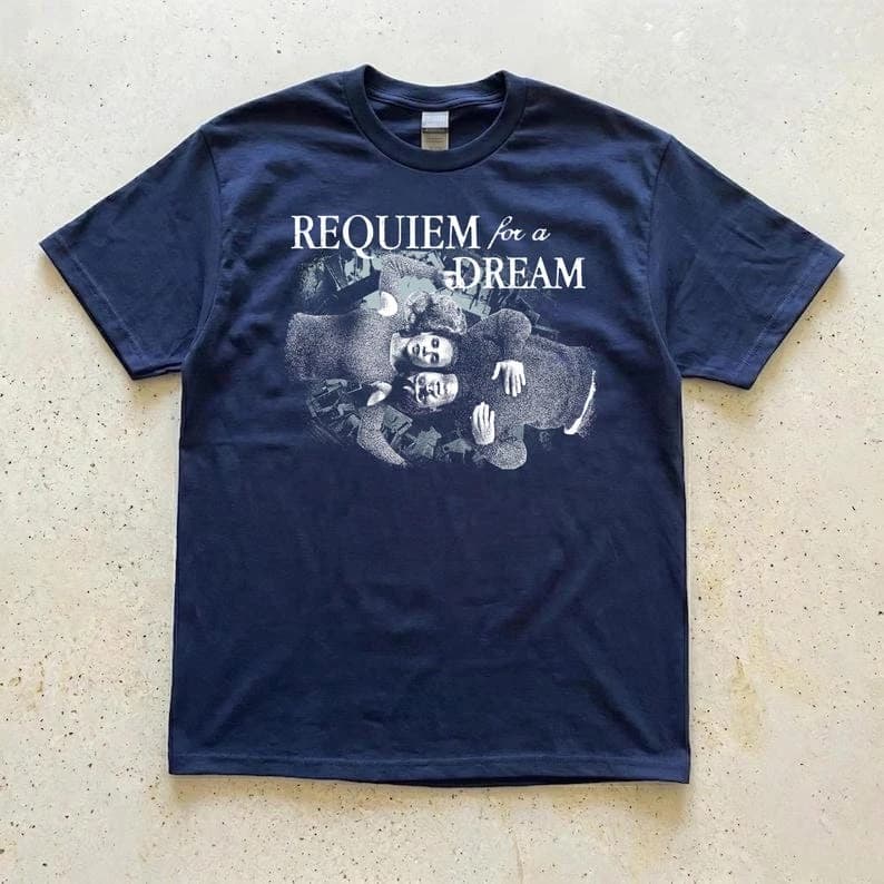 Requiem for A Dream Shirt, Vintage Psychological Drama Tee, Retro Movie T-Shirt, Gothic Graphic Tee, Darren Aronofsky Tee