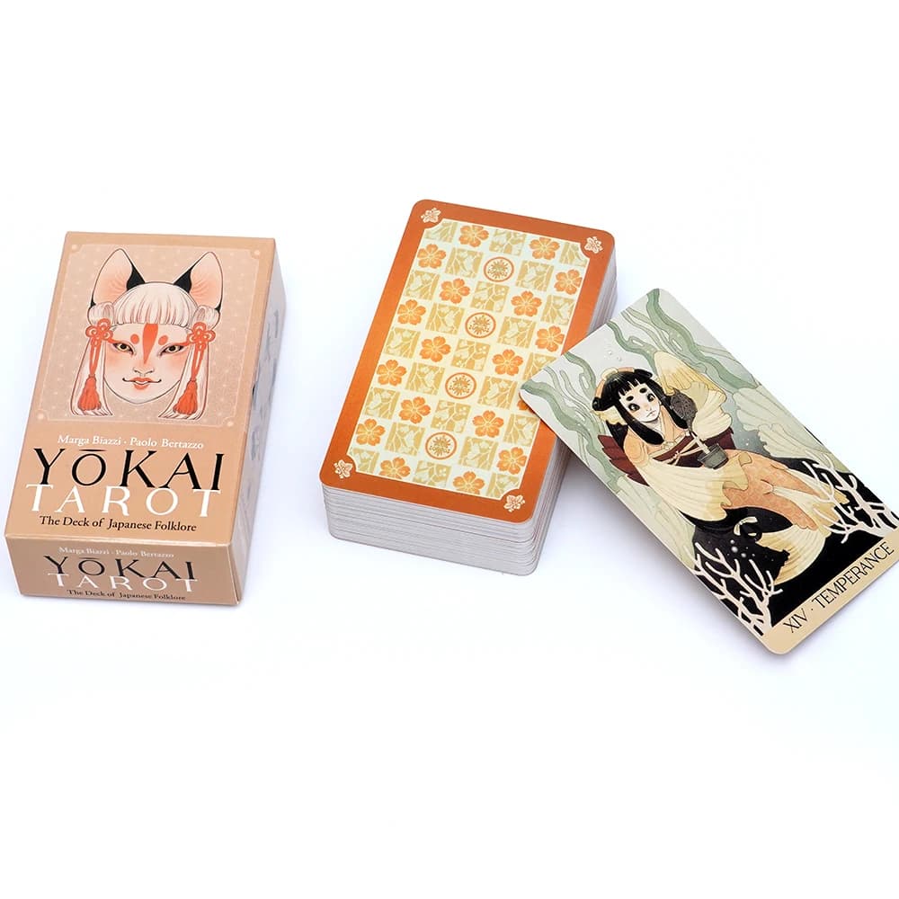 Mazzo di tarocchi Yokai, carte dei tarocchi basate sulla tradizione popolare giapponese, versione inglese, gioco da tavolo, gioco di carte per famiglie, carte oracolo