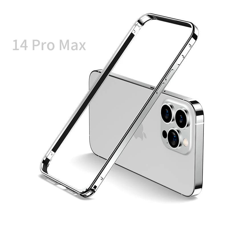 Ultra slim bumper Aluminum metal frame Hard cover for iPhone 17 air 16e 16 15 12 13 14 Pro Max Alloy protective case Coque