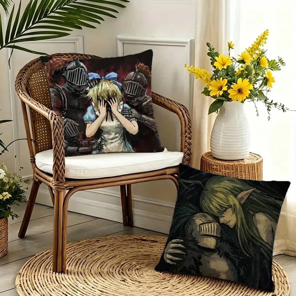 Game Black Souls Anime Double-sided print Pillow Case Cushion Cover Throw Pillow Case For Car Sofa