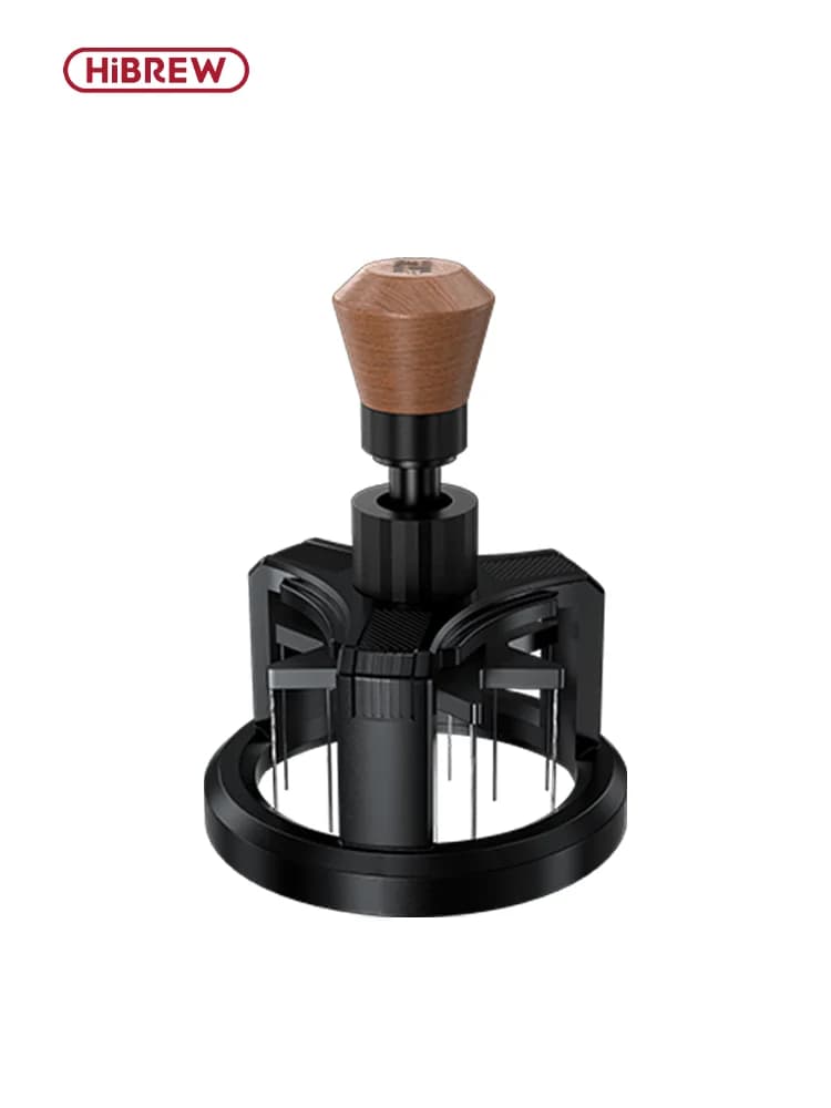 HiBREW Rotary 58mm Agitatore per caffè espresso Portafiltro Strumento di distribuzione Distributore di aghi magnetico per macchina da caffè H10A H13 G5
