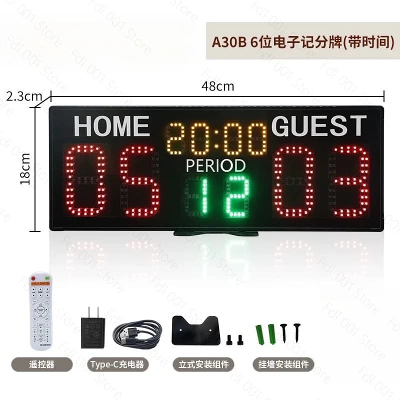 Scoreboard Electronic Portable Led Tennis Basketball With Players Names Snooker Dart Game Machine Swimming Wifi Scoring Board
