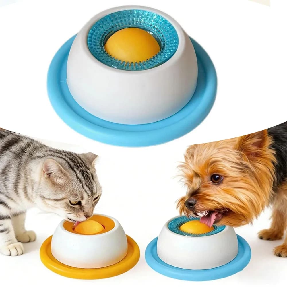 1 pz Pet Alimentatore Lento Interattivo Cani Gatti Leccare Zerbino Yogurt Leccare Piatto Per Mangiare Sano Cibo Cassa