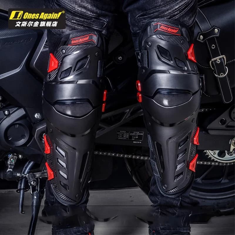 Ancora di nuovo! MX Enduro Motocross Protezioni per ginocchia LED Protezioni per gambe da corsa per moto Moto Protezione incrociata Ingranaggi Uomo Donna