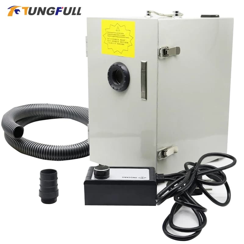110V 220V Dental Lab Aspirapolvere Singolo Foro/Doppio Foro Aspirapolvere Collettore di Polveri Silenzioso Potente Aspirazione Per Il Laboratorio Dentale