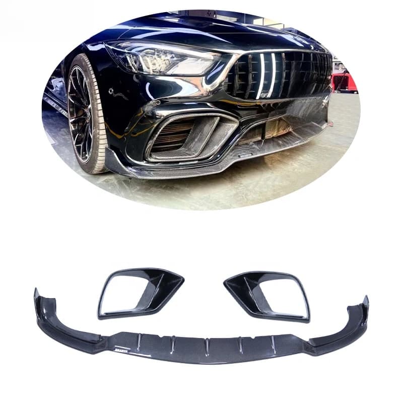 B-Style B900 Carbon Fiber Front Bumper Lip for GT53 GT63 Front Diffuser 2019