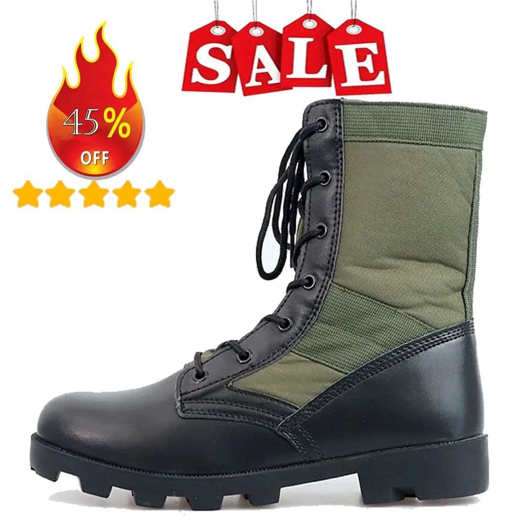 Stivali tattici da allenamento da uomo scarpe speciali alte scarpe da trekking a vita alta con suola rigida ammortizzante all'aperto