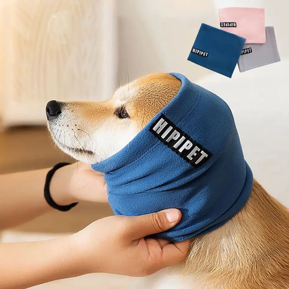 Paraorecchie per toelettatura cani, morbidi e caldi, antirumore, copriorecchie in tessuto per animali domestici, per toelettatura, bagno, asciugatura e soffiatura