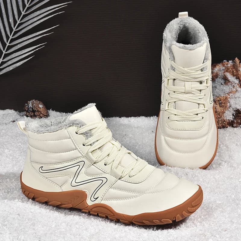 Nuovi uomini donne stivali invernali comode scarpe da trekking stivali da neve foderati in pelliccia calda per le donne scarpe da neve casual a piedi nudi antiscivolo