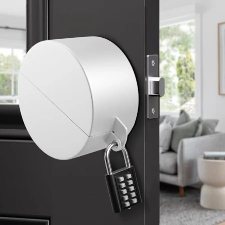 Door Knob Cover Lock with Combination Padlock, Child Proof Door Knob Covers, Door Knob Lockout Device for Dementia Elderly Safe