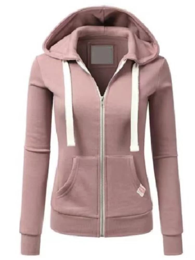 Felpa con cappuccio con cerniera cardigan casual personalizzato da donna nuova primavera e autunno Edizione coreana Abbigliamento sportivo da jogging all'aperto alla moda