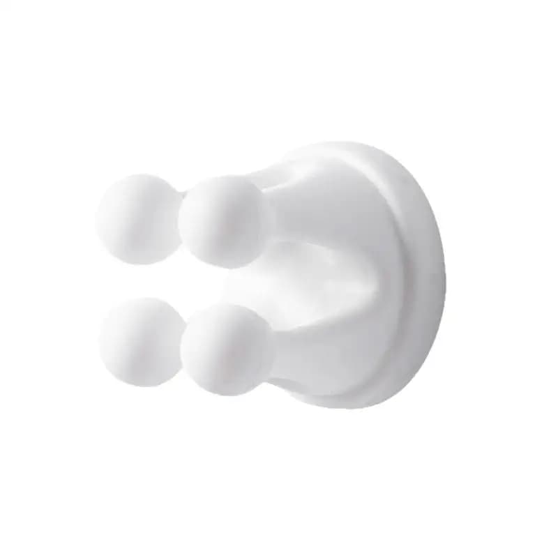 Porta spazzolino da denti in silicone impermeabile autoadesivo da 6 pezzi Ganci portaoggetti per rasoio multifunzione senza trapano
