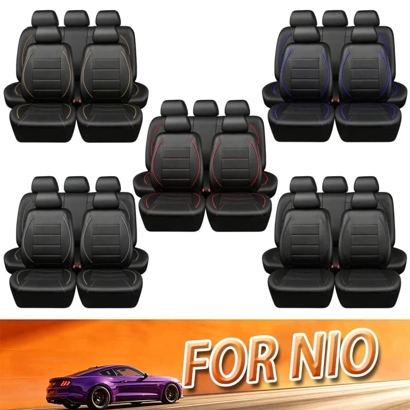 5-seater 9pcs car seat cover For NIO Ventilated perforated design, not hot and stuffy, suitable for all seasons, universal