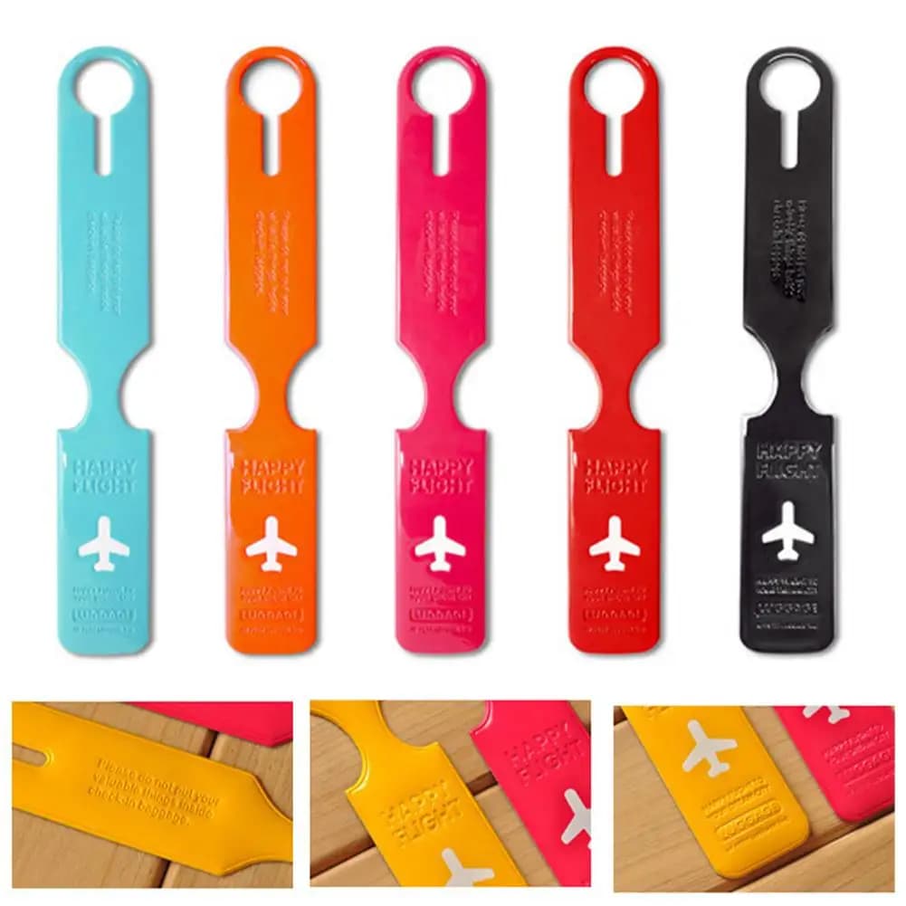 Etichette per bagagli da viaggio Copri valigia ID Porta etichette per bagagli Lettera Etichette per bagagli Etichetta portatile Accessori creativi Trave