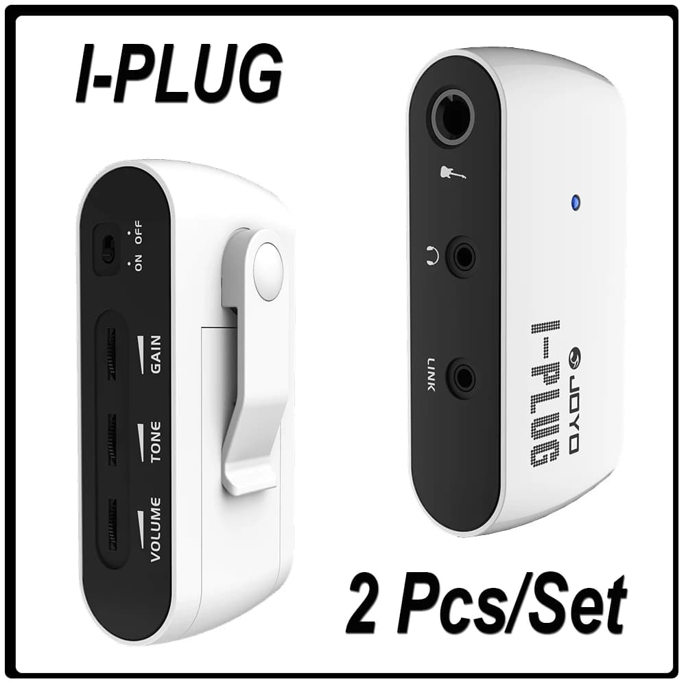JOYO I-PLUG Amplificatore per Chitarra con Effetto Overdrive, Amplificatore per Cuffie per Telefoni IOS/Android/Windows con Manopole Drive/Tone/Volume