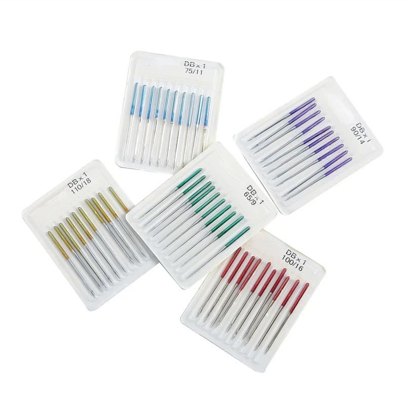 10pcs/pack DBX1 Elastic Stretch Cloth Sewing Needles, Anti-Jump Industrial Sewing Machine Accessories