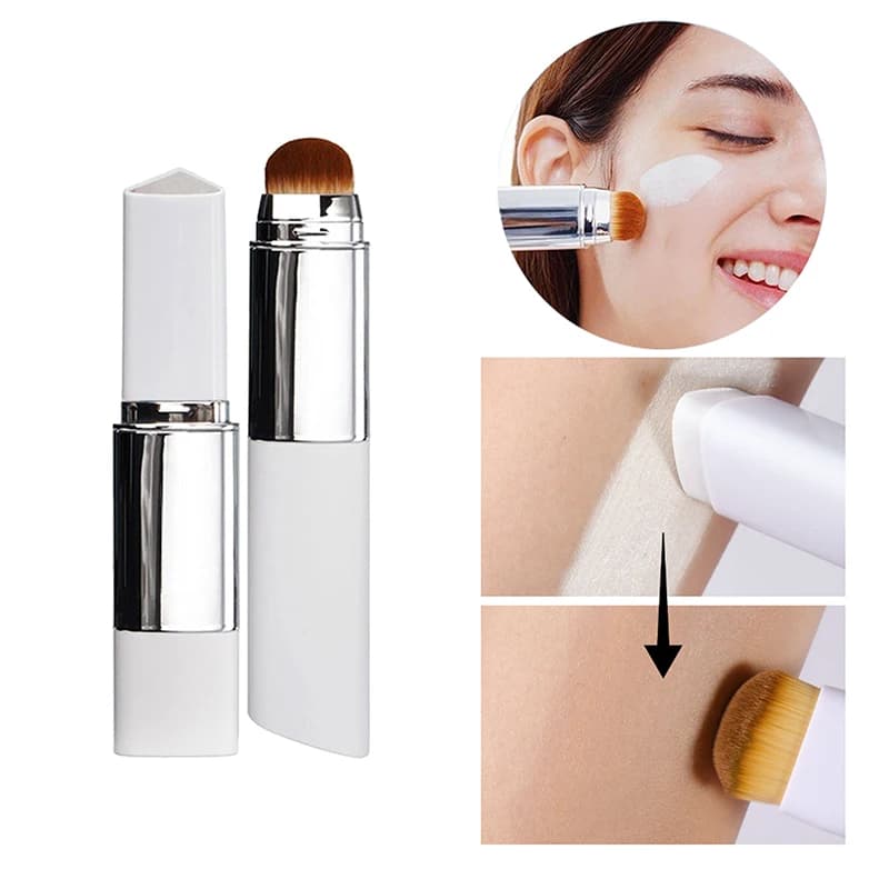 2IN1 Fondotinta Stick Tube Vacuum ointment Illumina Corrector Stick Repeatable Filling Container Cosmetics Travel Makeup Tool