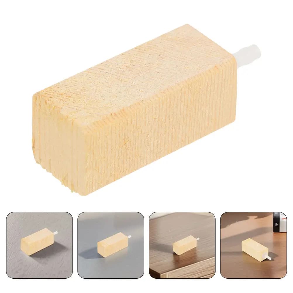 Skimmer Proteico in Legno Naturale per Acquario, Diffusore d'Aria Efficiente per Vasche di Pesci, Ossigenatore, Skimmer con Pietra Aria in Legno