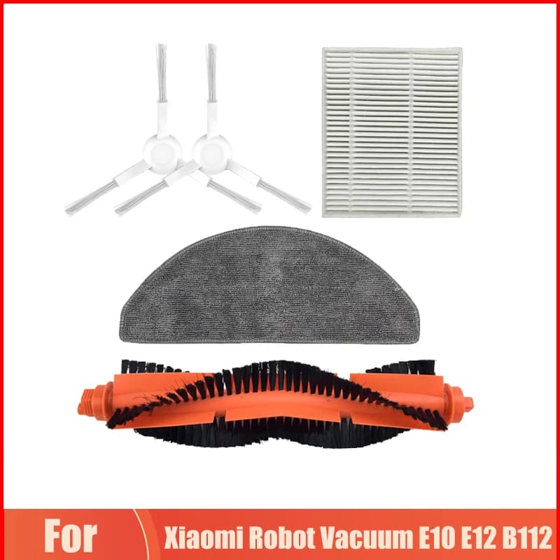 Di ricambio Per Xiaomi Robot Aspirapolvere E10 E12 B112 Spazzatrice Pulitore Spazzola Laterale Principale Filtro Hepa Mop Stracci di Stoffa Pezzi di Ricambio