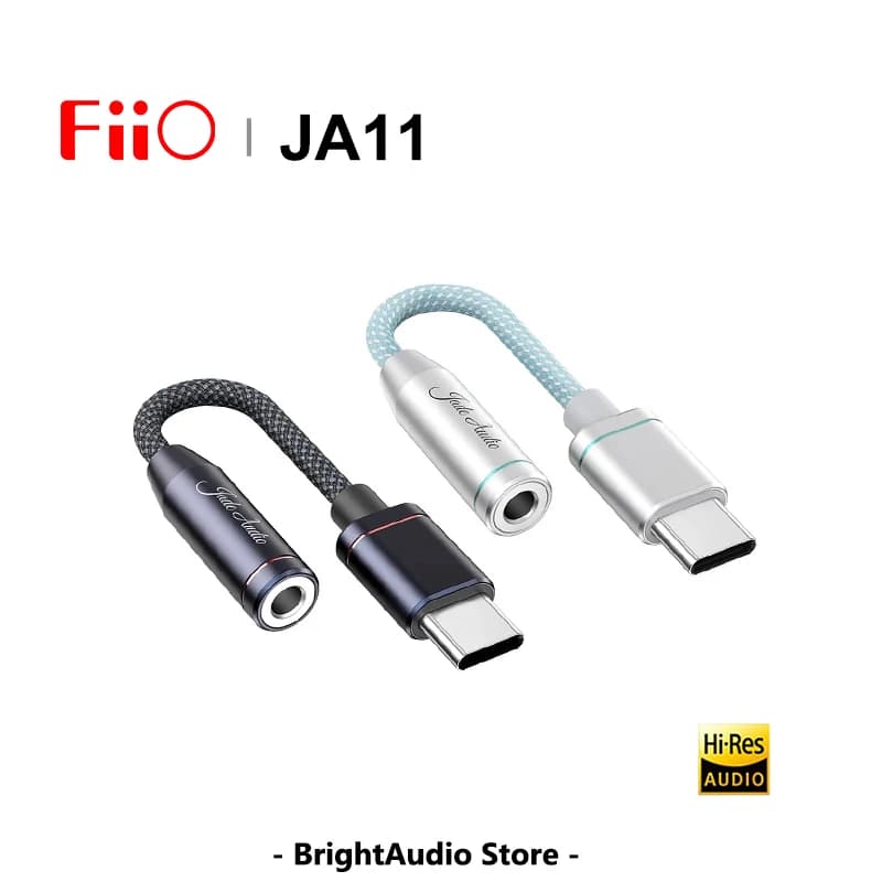 FIIO JadeAudio JA11 HI-RES Type C 3.5 mm Audio adapter for earphones USB DAC audio cable for phones
