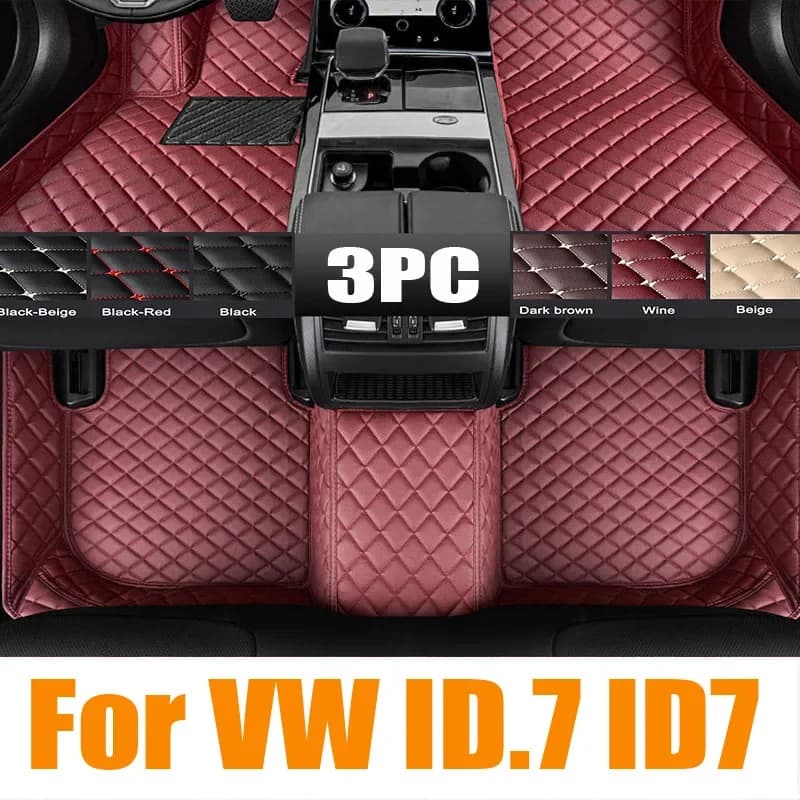 For VW ID.7 ID7 TPE 3D Carpet Cargo Liner Tronco/Schienale Pad Waterproof Steering Iron 0531