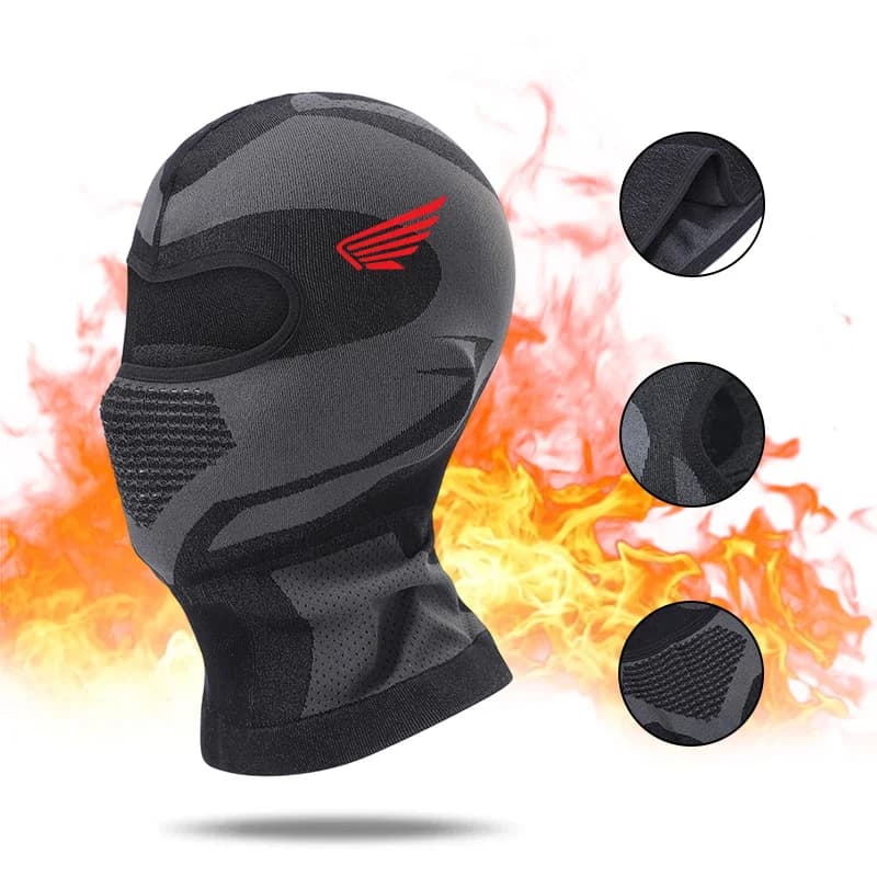 For Honda Logo Balaclava Motorcycle Face Mask Full Face Winter Breathable Ski Mask Motorcycle Scarf Hat Casco Moto Helmet Hood