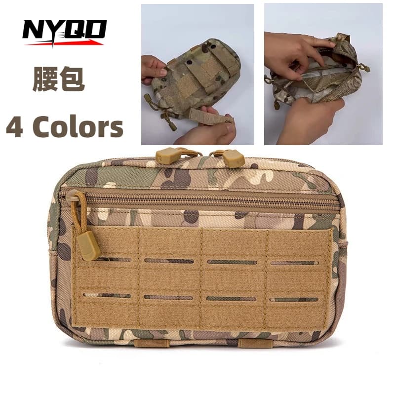 Multifunctional Outdoor Waist Pack Attachment Pouch Utility Bag Running Belt Accessory Fanny Pack Sports Gym