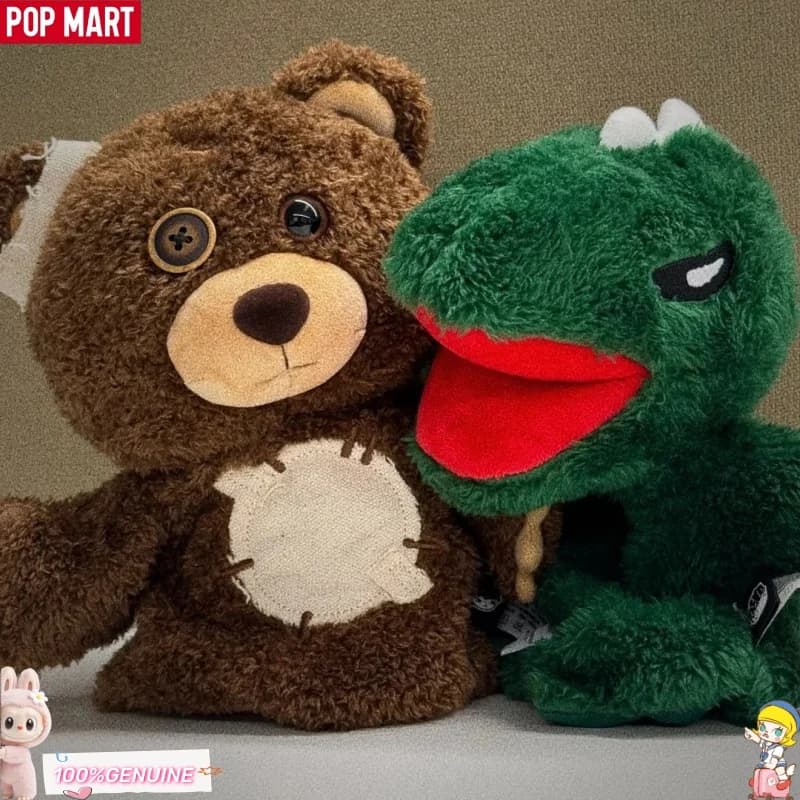 POP MART Hirono Orso e Dinosauro Serie Scatola Cieca Alla Moda Bambole Giocattolo Guess Bag Scatola Misteriosa Anime Action Figure Regalo Di Compleanno Per Bambini