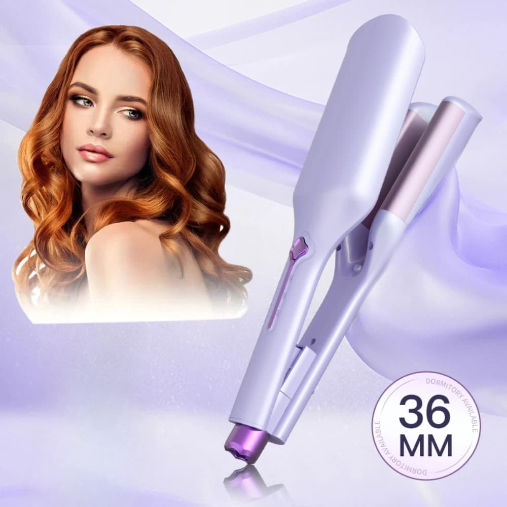 36 mm deep U curling iron - Professional hair technology, easy to use hair curling for women, perfect gift for mother's party