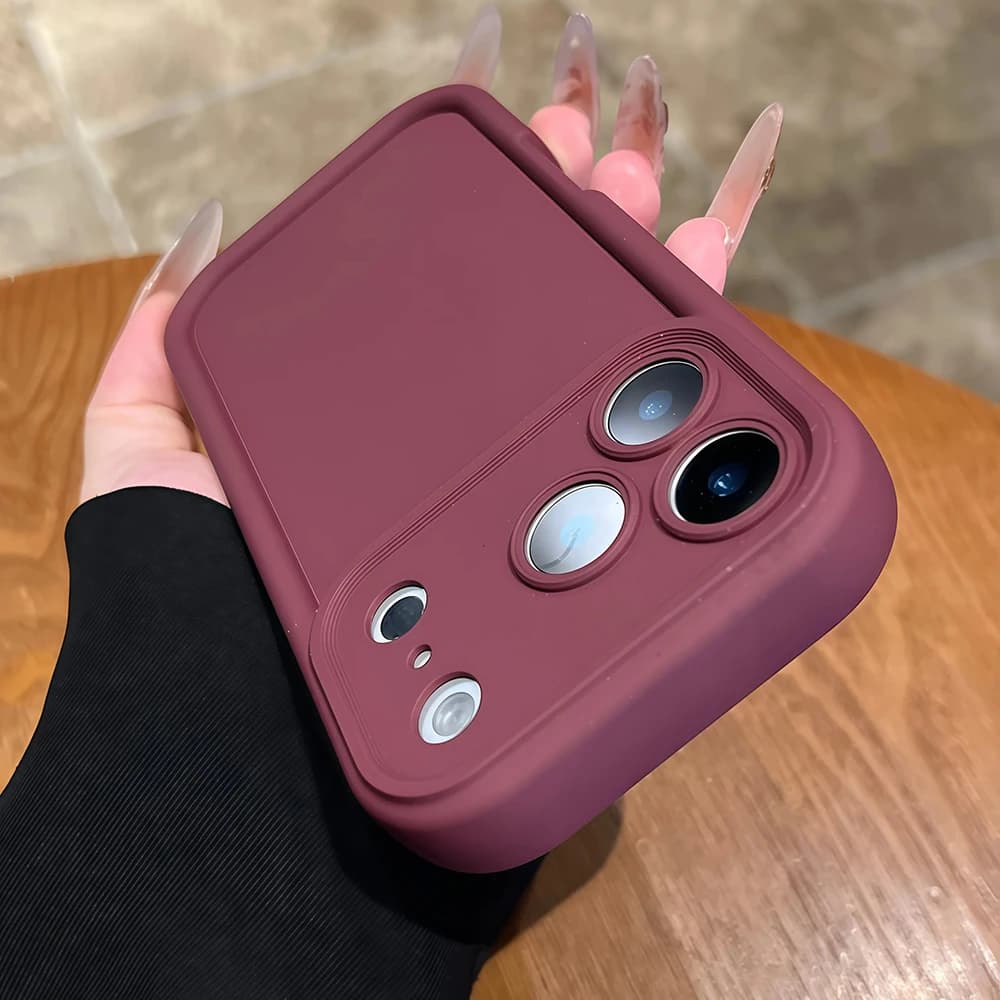 Custodia di Lusso in Silicone Morbido per iPhone 17 15 14 13 16 Pro Max 17 Pro, Cover Antiurto alla Moda per iPhone 17 Pro Max