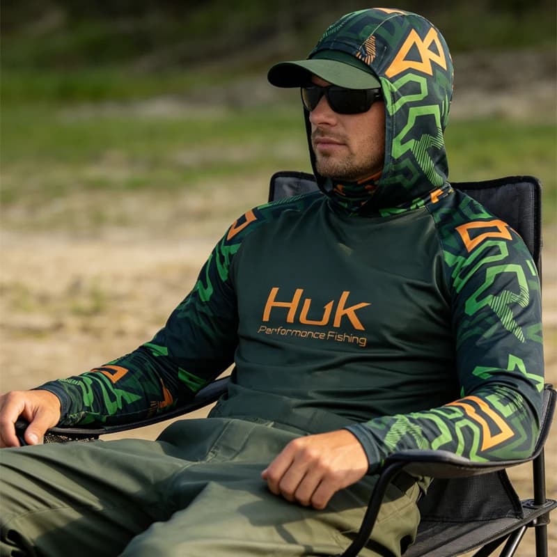 Felpa con Cappuccio e Maschera a Maniche Lunghe da Uomo per Sport all'Aperto 2026, Traspirante, Ideale per la Pesca