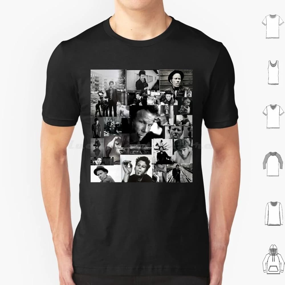 Tom Waits T Shirt Taglia grande 100% cotone Winona Ryder Tom Waits Cinema Musica Cultura pop Cultura