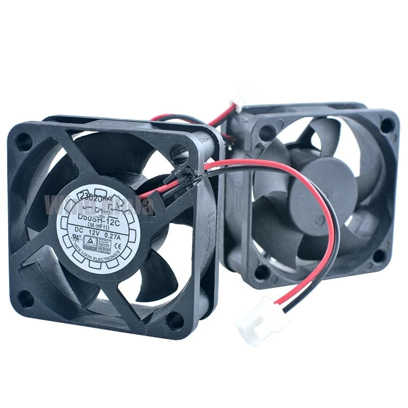 D50SH-12C 5cm 50mm ventola 50x50x20mm DC12V 0.27A 2pin 6000rpm ventola a flusso assiale ventola di raffreddamento ventola di raffreddamento per alimentatore