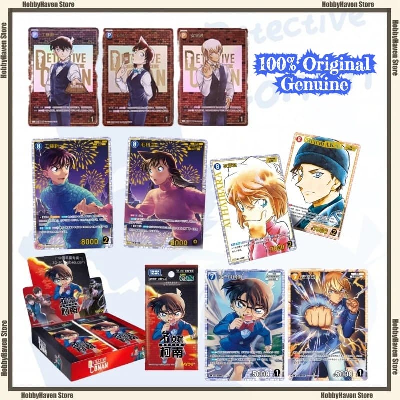 Disponibile Gioco di carte Detective Conan Pacchetto di espansione di carte collezionabili Carta da battaglia Parte 2 Regalo ufficiale di raccolta periferiche autentiche